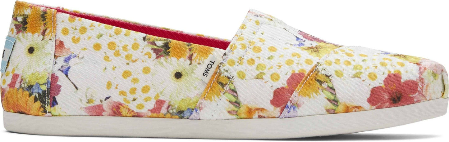 TOMS Photoreal Floral Collage Women's Alpargata