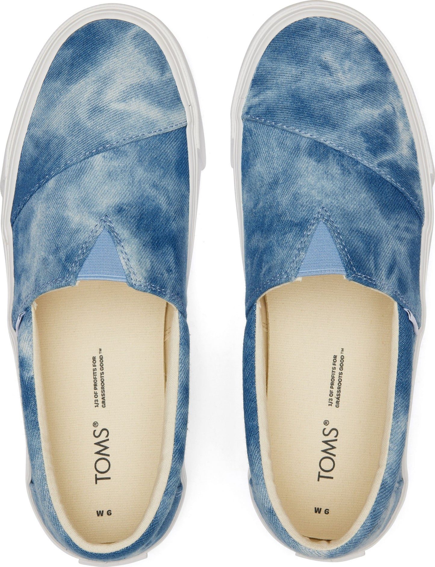 TOMS Washed Denim Women Alpargata Fenix Slip On